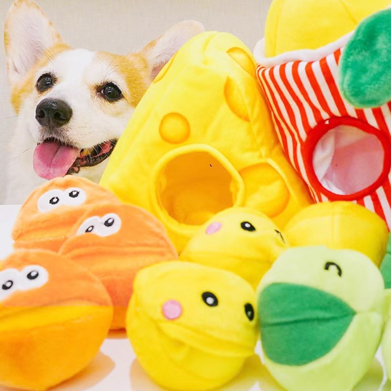 Dog Treat Puzzle Toy - Hondenspeelgoed Lekkage-snuffelspeelgoed Voedsel verbergen Puzzel Hondentraining