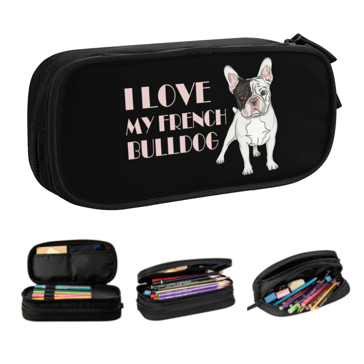 Pet X Supplies & Tack Howell Photos - Aangepaste Franse Bulldog schattig etui meisjes
