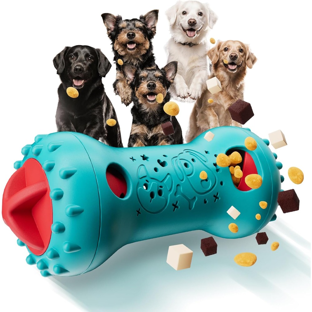 Dog Treat Puzzle Toy - Interactief hondenspeelgoed, verstelbaar speelgoed met snoepjesdispenser