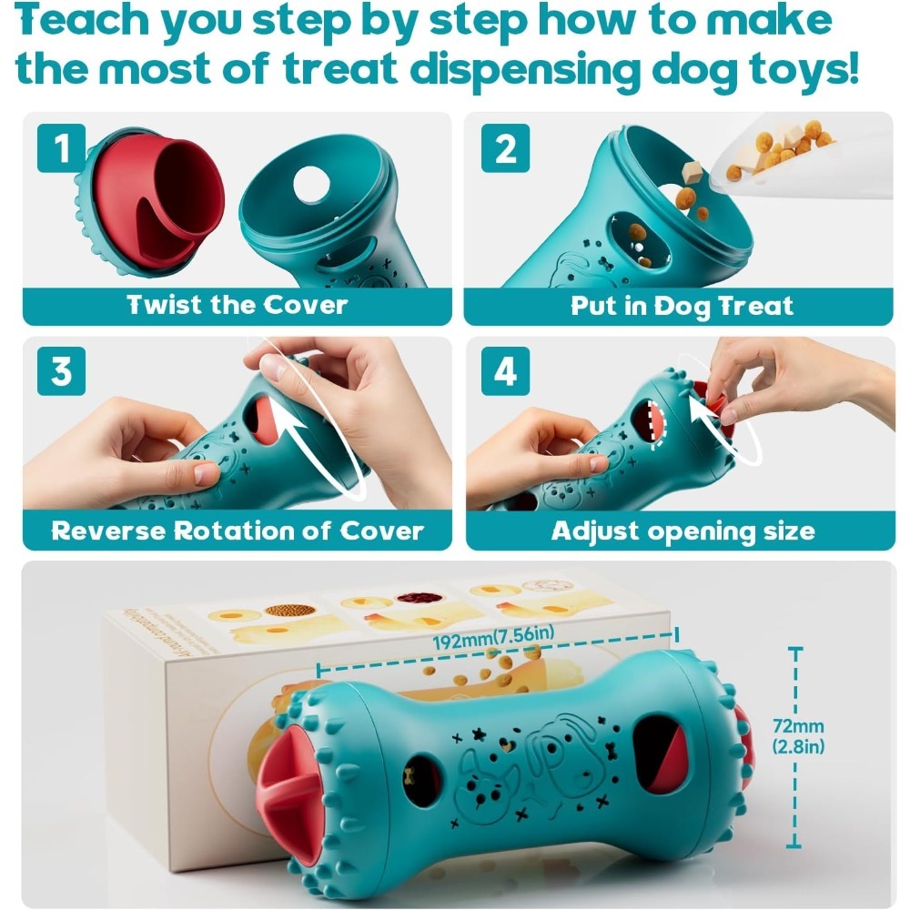 Interactief hondenspeelgoed, v - Dog Treat Puzzle Toy recensie en prijs