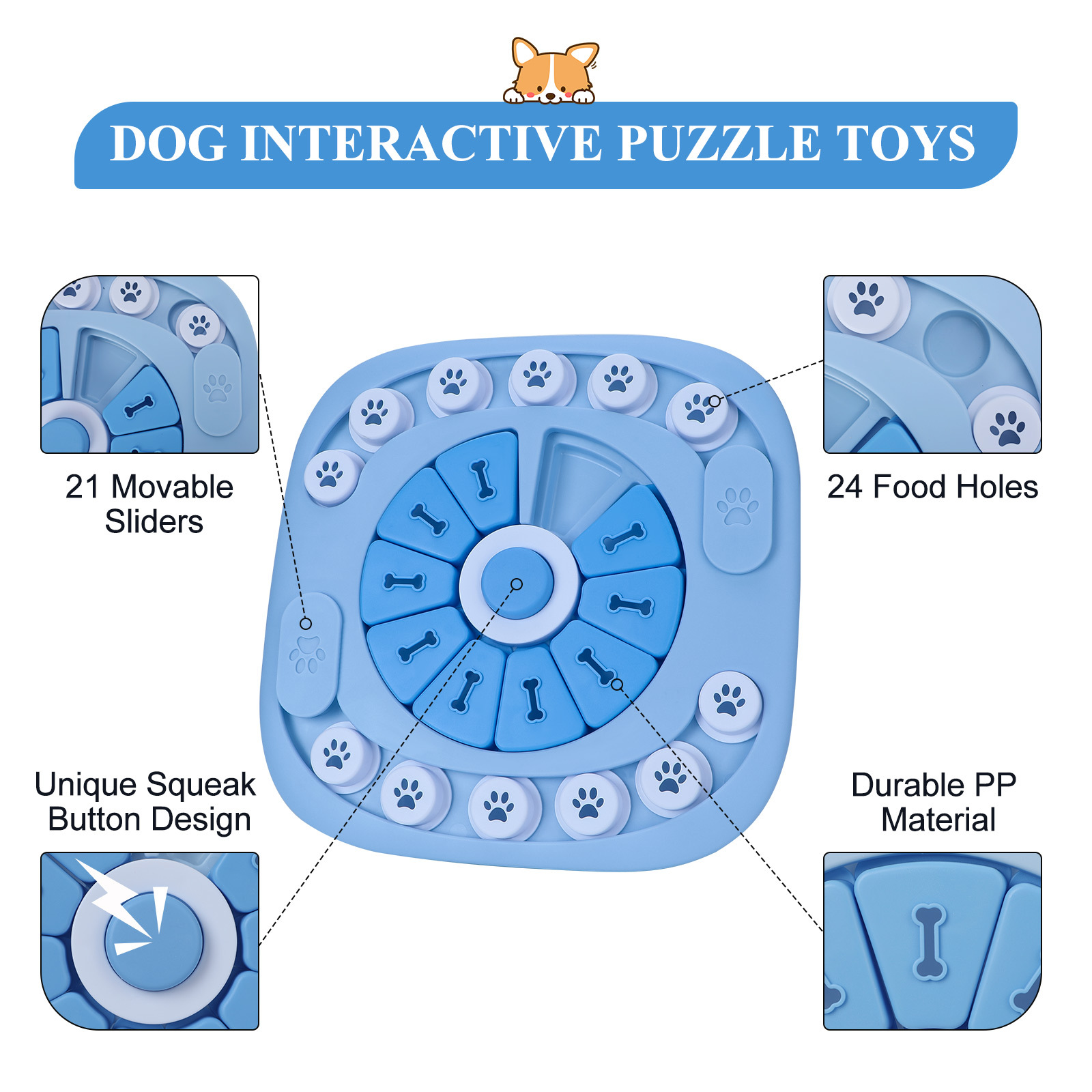 Honden Puzzelspeelgoed Interac - Dog Treat Puzzle Toy recensie en prijs