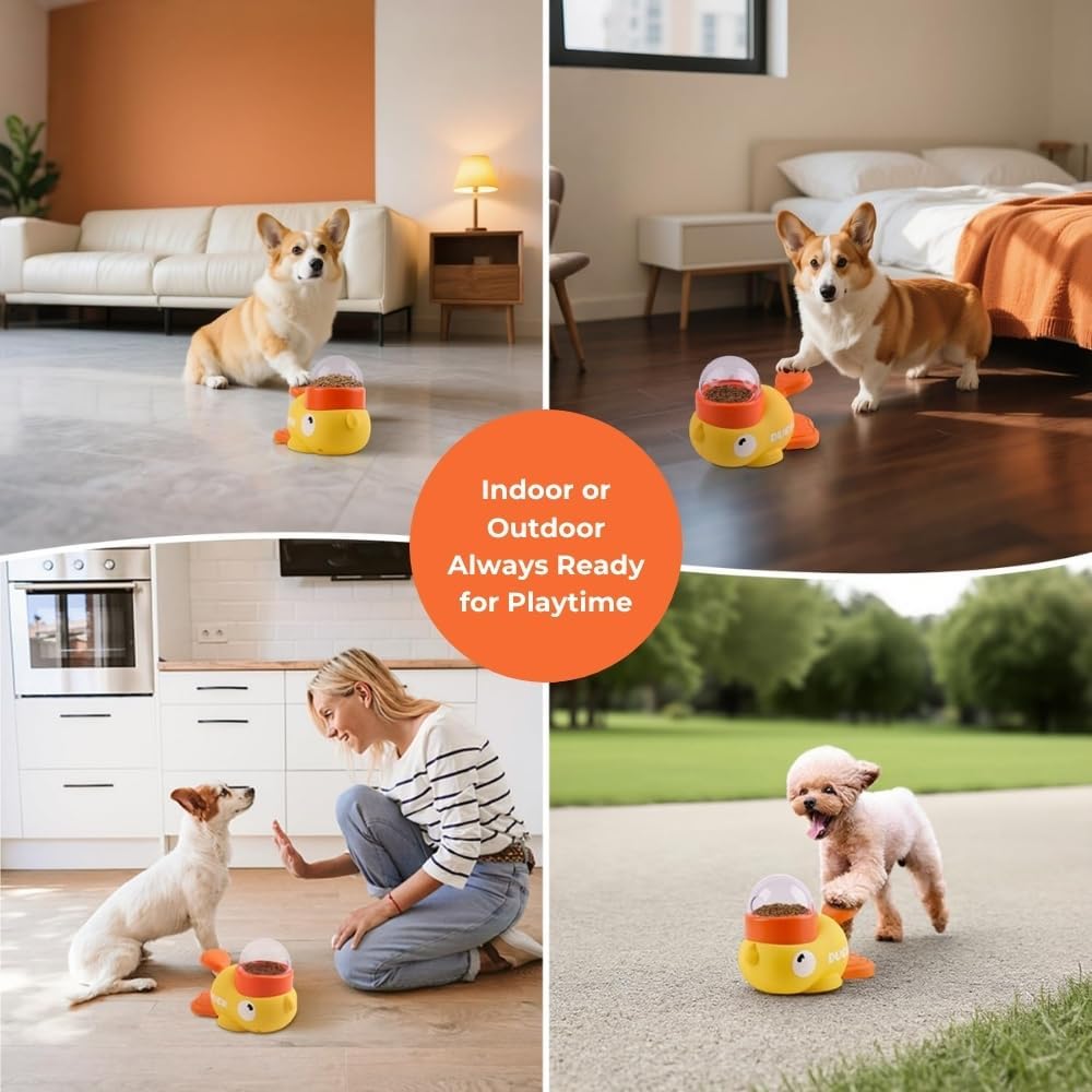 Gele Eend Huisdier Snack Dispe - Dog Treat Puzzle Toy recensie en prijs